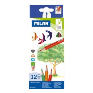 CAPSA 12 LLAPIS COLORS TRIANGULARS MILAN